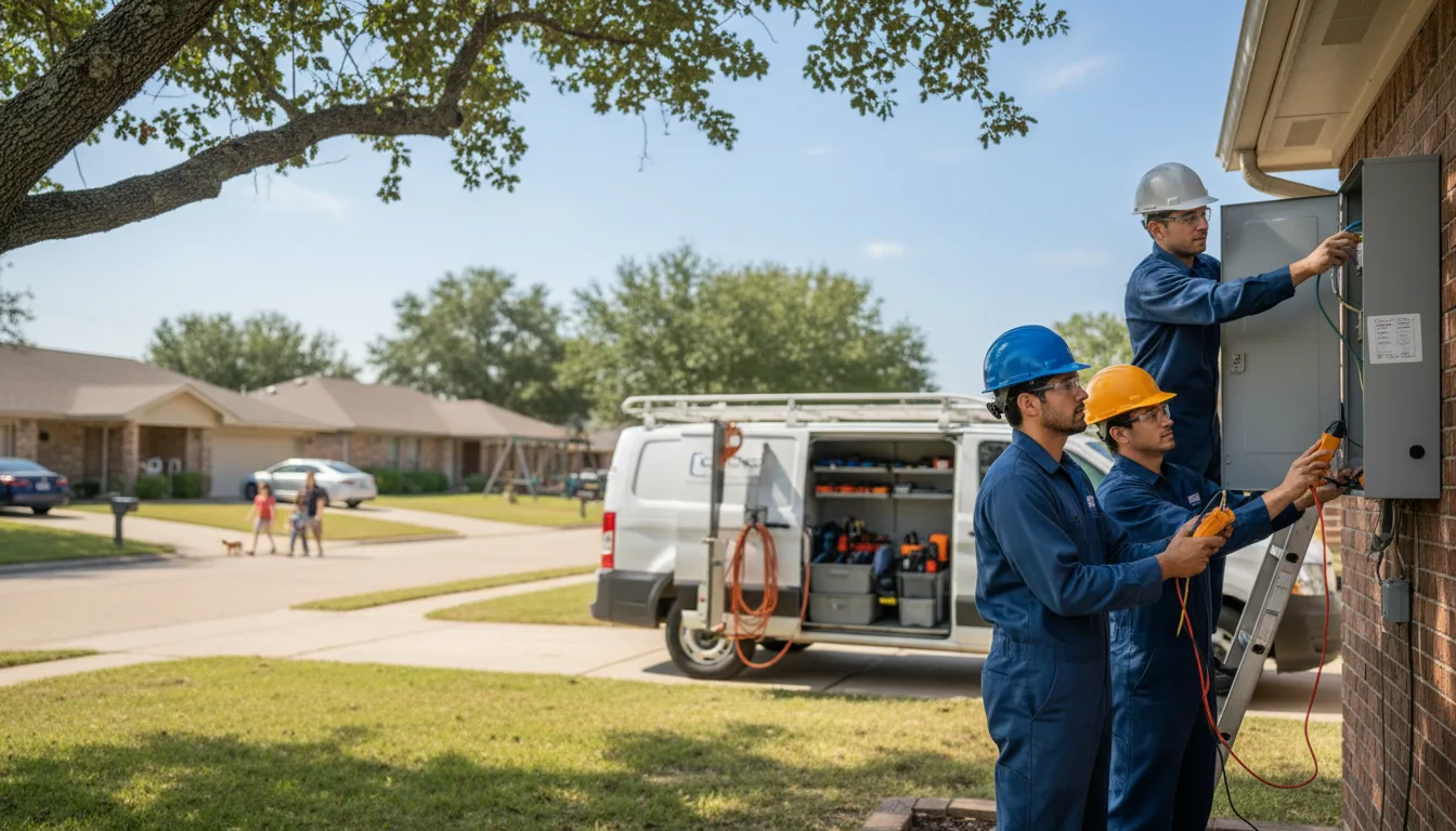 Certified electrician providing emergency electrical services in Talbotton, GA